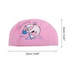 Unique Bargains Kid's PU Whale Pattern Swim Cap 1 Pc - 4 of 4