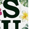 HomeRoots 36" Green Pink And White Solid Wood Tropical Floral Summer Porch Sign - 4 of 4