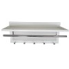 Esyspot Metal Powder Coating Hook Wall Mounted with Shelf In White - 2 of 4