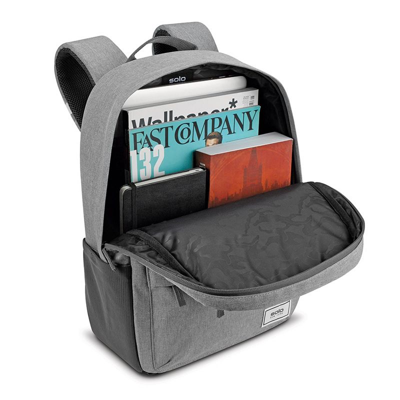 Solo New York Re:Cover Recycled Laptop 17&#34; Backpack - Gray, 4 of 10