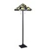 HomeStock VINCENT Tiffany-Style Blackish Bronze 2-Light Mission Floor Lamp 18" Shade - 3 of 4
