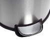 Honey-Can-Do 30L Round Step Can with Bucket: Silver Steel Pedal-Operated Indoor Trash Bin, 7.92 Gallon Capacity - 3 of 4