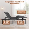 Garvee Adjustable Bed Frame, Adjustable Bed with Wireless Remote and 1 USB Port, Head & Foot Incline, Electric Bed Frame with 4 Height Options - 3 of 4