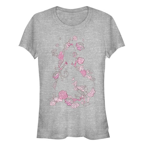 Juniors Womens Beauty and the Beast Belle Rose Frame T-Shirt - image 1 of 3