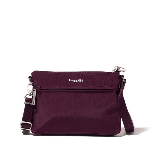 Baggallini Women's Cross Over Crossbody Bag With Rfid Wristlet - Portobello  : Target