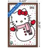 Trends International Hello Kitty: 17 Holiday - Build A Snowman Framed Wall Poster Prints - 3 of 4