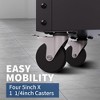 4 Drawer Rolling Tool Cart with Locking Drawers,Heavy Duty Metal Mobile Tool Storage Organizer,4 Tier Shelves - 4 of 4