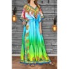 LA LEELA Women Dailywear Loungewear Maxi Plus Size Kaftan Ethnic Casual Long Slit Dress Caftan Dresses for Women One Size Multi,Abstract - image 2 of 4