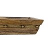 Brass Stripe Detail Tray Mango Wood & Metal by Foreside Home & Garden - 4 of 4