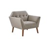 VYNXARIA Mid Century Modern lounge chair with arm support£¬LIGHT GREY - 3 of 4