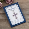 Anna-Kaci Purple Lavender Rhinestone Celtic Cross Necklace with Message Card & Envelope Jewelry Gift - 3 of 4