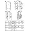 Garden Trellis Arch, Reinforced Metal Garden Archway, Decorative Frame Stand Trellis,Arch Stand for Wedding Ceremony Party Plant Climbing Rose - 4 of 4