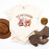 Simply Sage Market Women's Coquette Tis The Season Fall Short Sleeve Garment Dyed Tee - 3 of 4