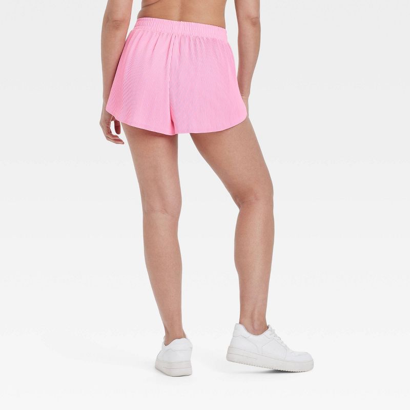 Women's Mid-Rise Micro-Pleated Shorts 2.5" - All In Motion™, 2 of 6