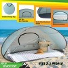 Pop Up Beach Tent with UV Protection and Ventilation Window – Water and Wind Resistant Sun Shelter for Camping, Fishing, or Play by Wakeman (Blue) - 3 of 4