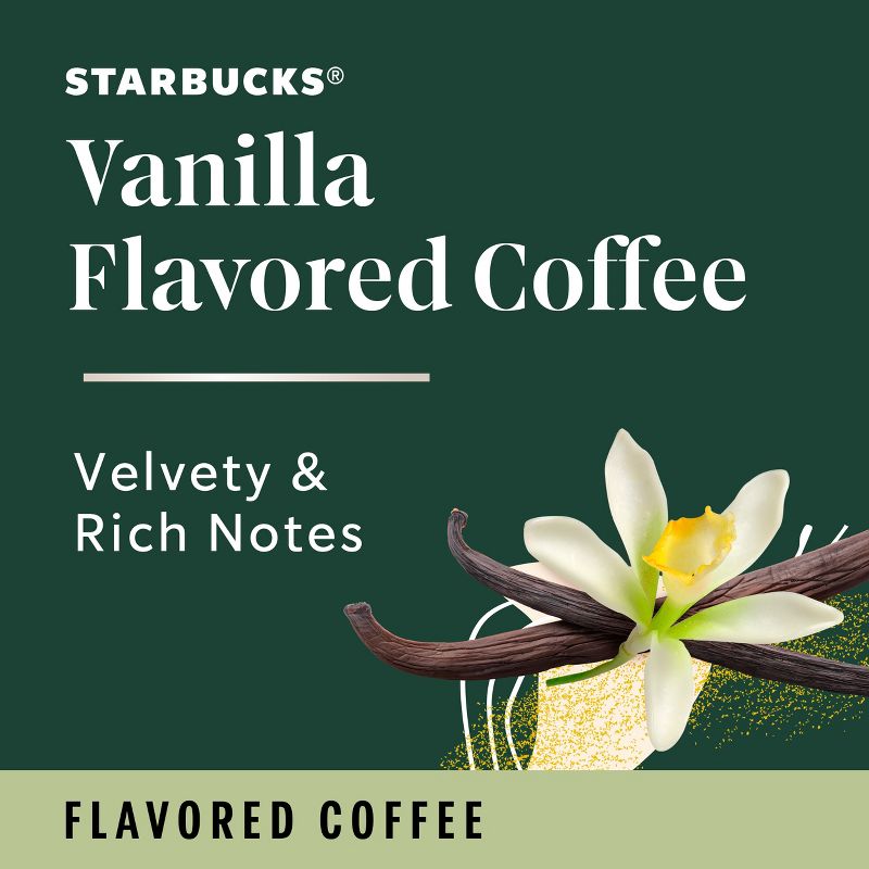 Starbucks Flavored Light Roast Ground Coffee &#8212; Vanilla &#8212; No Artificial Flavors &#8212; 1 bag (11 oz.), 3 of 8