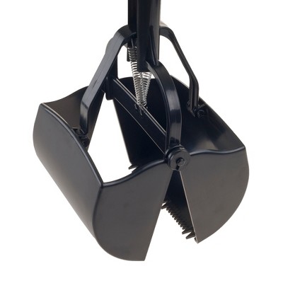 Black and Aluminum Long Handle Pet Pooper Scooper