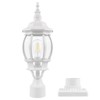 LamQee Outdoor Post Light Fixture with 3 in Pier Mount Base, Waterproof Lamp Post Pole Lights Outdoor for Garden - 4 of 4