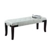 NicBex 48 Inch Ottoman Bench Modern Wooden Upholstered Dining Bench with Turned Legs, Footrest and Seat for Living Room, Bedroom, Entryway - 2 of 4