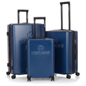 ROBERTO CAVALLI MILANO Luxury 3 Piece Luggage Set, Expandable Hard Shell Suitcases with 8 Spinner Wheels, Combination Lock Large Suitcase Set - 1 of 4