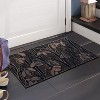 A1HC Wild Flowers Copper Welcome Door Mat 18"x30", Outdoor Rubber Entrance Mat with Non-Slip Backing - 3 of 4