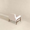 Solid Wood Velvet Lounge Chair with High-Density Foam Cushioning, Flat Spring Support and Minimal Assembly - 3 of 4