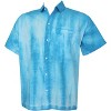 LA LEELA Men's Hawaiian Shirt Trendy Beach Shirts Casual Short Sleeve Button Down Untuckit Shirts for Men - 3 of 4