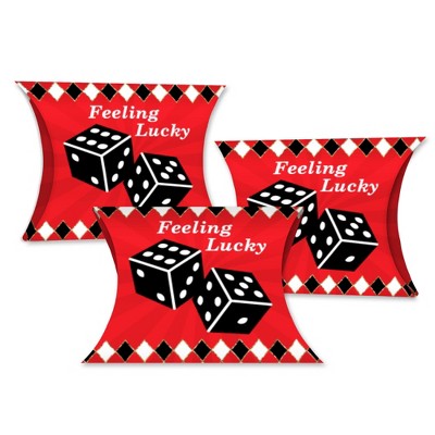 Big Dot of Happiness Las Vegas - Favor Gift Boxes - Casino Party Petite Pillow Boxes - Set of 20