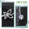 Butterfly Choker Necklace Silver Rhinestone Crystal Jewelry Necklaces for Women - 4 of 4
