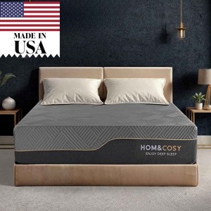 Vipbear Extra Firm Memory Foam Mattress,Luxury Cooling Gel Green Tea Bed Mattresses, Flip Firm Mattress for Back Pain,Made in USA - 1 of 4