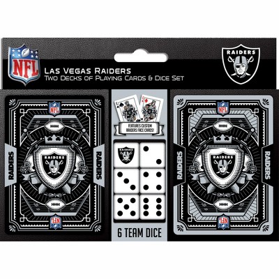 Masterpieces Officially Licensed Nfl Las Vegas Raiders 2-pack Playing ...