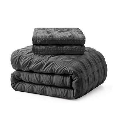 Gray Full Down Alternative Microfiber Comforter Set