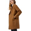 INSPIRE CHIC Women's Notched Lapel Double Breasted Raglan Sleeve Winter Coat - 3 of 4