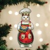 Old World Christmas Glass Blown Ornament for Christmas Tree, Snow Woman Chef - 2 of 4