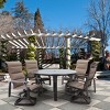Courtyard Casual Madison 5 pc Motion Round Dining set  Includes:  One Round Table and Four Padded Swivel Sling Chairs - 2 of 4