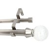 Urbanest Crackle Glass Manhattan 1-inch 3-4-inch Double Drapery Curtain Window Rod Set - 3 of 3