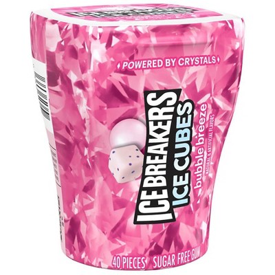 Ice Breakers Sugar Free Chewing Gum, Bottle Bubble Breeze 40.0 ea