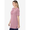 Woman Within Plus Size 7-Day Embroidered Pointelle Tunic - 4 of 4