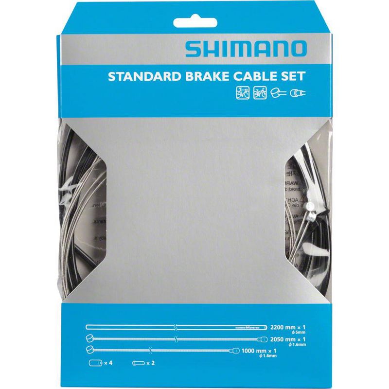 Shimano Road/MTB Brake Cable and Housing Set, Black, 2 of 3