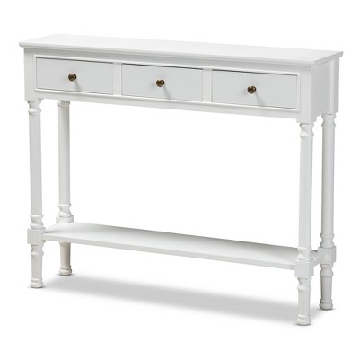 white console table target