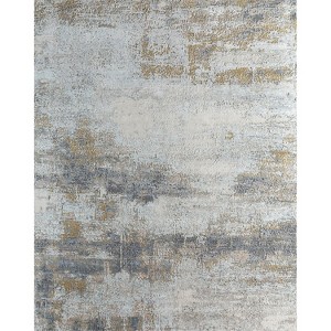 HomeRoots 8' X 10' Gold Abstract Hand Knotted Area Rug - 1 of 4