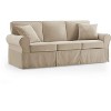 MINIMORE Modern Style 87.4"W Fiona 3Seater Sliper Cover Classic Sofa - 3 of 4