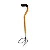 Amber Fight Gear Shotput Retrieving Tool – Adjustable 24–29", Steel, Deep Cup, Foam Grip,Track & Field Use, Yellow, One Size - 2 of 4