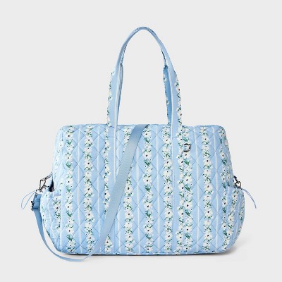 Girls' Quilted Floral Duffel Bag - art class™ Blue