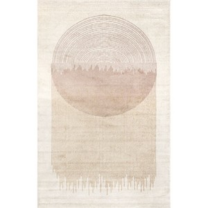 Nuloom Jobelle Modern Sunray Indoor Area Rug, 5' x 8', Rust - 1 of 4