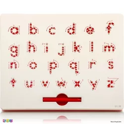 Magnetic Doodle Drawing and Writing Board 205 Slots for Kids Erasable with Pen - Learning Lowercase A to Z Letters Kids Drawing Board - Play22Usa