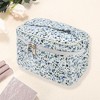 Unique Bargains Women's Flower Square Travel Cosmetic Bag 1 Pc - 3 of 3