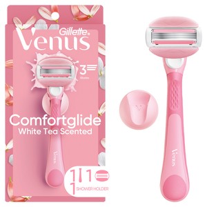 Venus Comfortglide Women's 3 Blade Disposable Razor - White Tea - 1 of 4