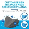 Impresa [2 Pack] Microfiber Cover for Neck Stretcher Pillow - Drawstring for Cervical Neck Traction Pillow - Universal Fit - 3 of 4