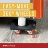 Maplefield Furniture Sliders Set of 4 - Smooth Gliding Rollers - Appliance Slider with Leverage Arm - 660 lbs Capacity Moving Tool - 3 of 4